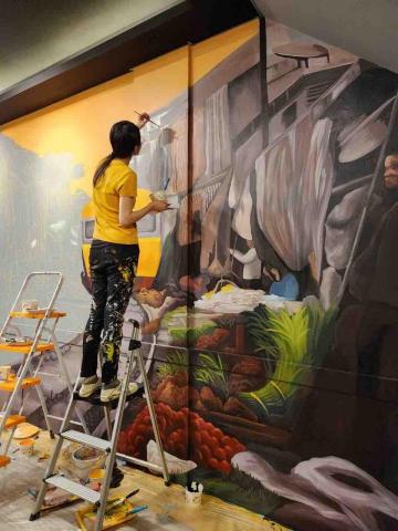 立羽工作室 - 壁畫施工照
