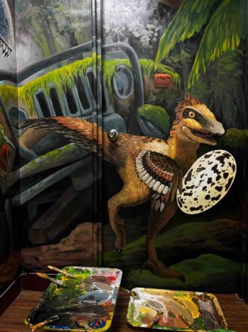 立羽工作室 - 壁畫

偷蛋龍