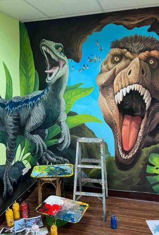 立羽工作室 - 壁畫

恐龍