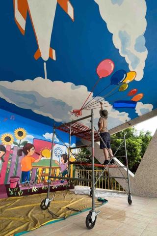 立羽工作室 - 壁畫

國小司令台彩繪