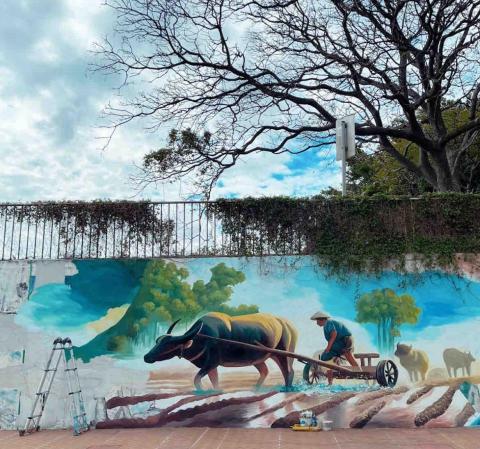 立羽工作室 - 壁畫

田園風