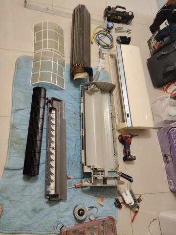 詠昱空調 - 現場全部洗淨，有沒有洗乾淨，清清楚楚