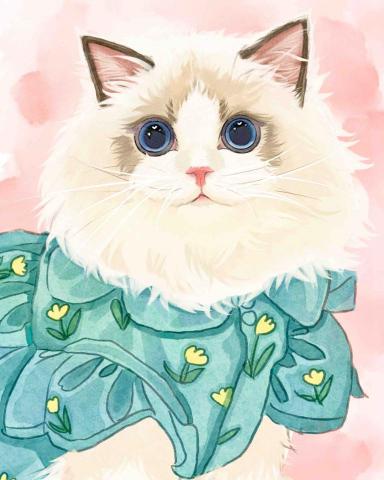 Nuandrawing.studio 暖暖插畫工作室 - 寵物似顏繪繪製