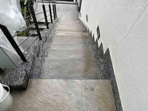 林育賢 - 樓梯清洗後加上防水漆