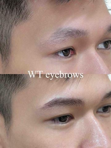 Wei - 顆粒線條眉前後對比照