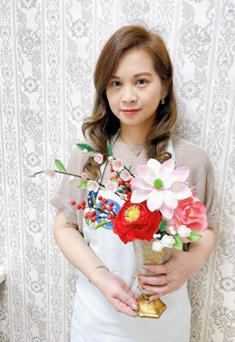 莊雅喬 - PME 5 star sugar artist作品-Sugar Flowers塑糖糖花