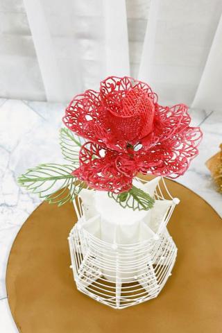 莊雅喬 - PME 5 star sugar artist作品-Royal Icing糖霜拉線