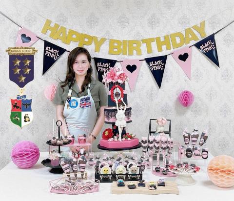 莊雅喬 - PME 5 star sugar artist作品-Desert table甜品台