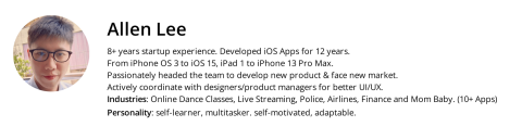 李先生 - 13年 iOS 開發經驗 - 