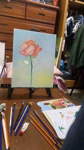 雅茵音樂教室 - 玫瑰花畫作