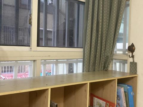 李馥安 - 貓咪可以爬到櫃子上看窗外的景色