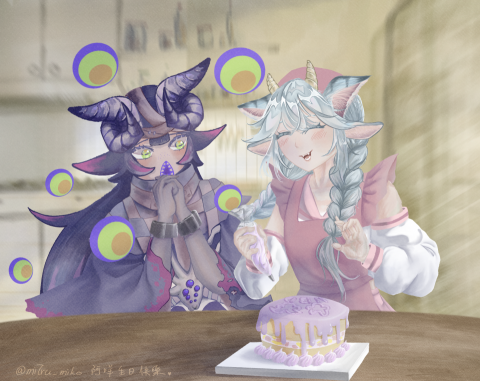 米七嚕（mi7ru） - 人物背景插畫