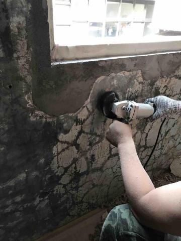 優美室內塗裝工程 - 舊換新壁癌牆面刨平整理