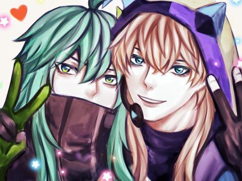 優優(yoyo) - 《怪談小說家與電競實況主》
我很喜歡的傳說對決裡的兩位角色颯枷與拉維爾,還有S-Dreamer六周年造型,他們的故事與互動有趣又可愛,於是我就畫了下來。