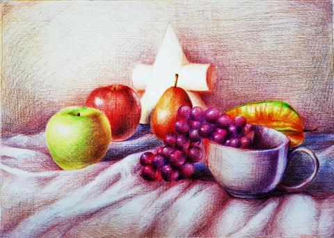 優優(yoyo) - 《彩色/色鉛筆素描》