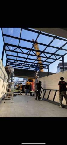 鑫鋮金屬不銹鋼設計 - 灰玻璃採光罩