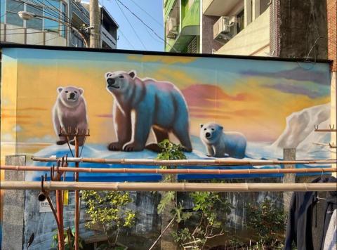 林于傑 - 雲林北港-有熊賣皂北港店（外牆）
材料：德國進口專業噴漆、得立戶外漆
施作天數：5天