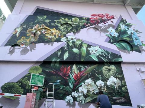 林于傑 - 台南仁德-區公所外牆彩繪
材料：德國進口專業噴漆、得立戶外漆
施作天數：5天