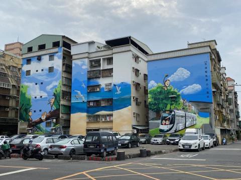 林于傑 - 高雄鹽埕-輕軌c15站點周邊建築美化
材料：德國進口專業噴漆、得立戶外漆
施作天數：21天
