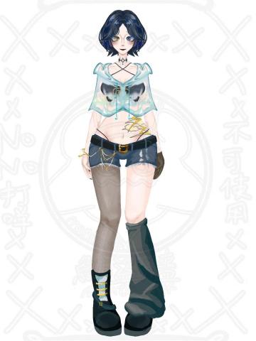 魴噠Manta - 人物立繪設計（只有正面）
