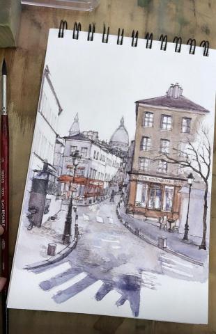 Molly Chang - 水彩風景練習