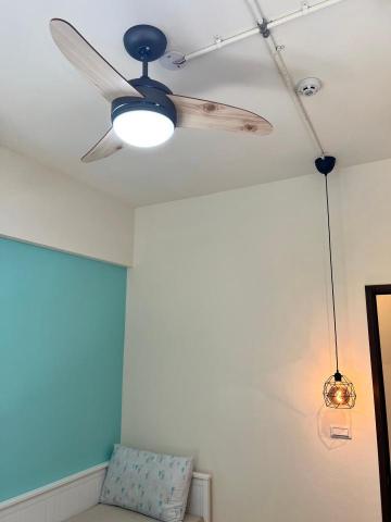 吳上章 - <不用裝潢 也可以安裝任何你喜歡的燈具>
完成實例:男孩房間-吊扇&吊燈