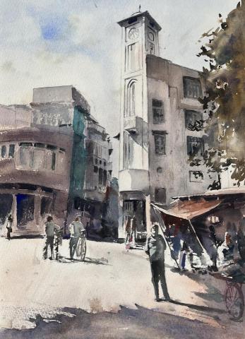 吳廣謙 - 水彩 八開
