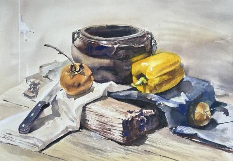 吳廣謙 - 水彩 四開