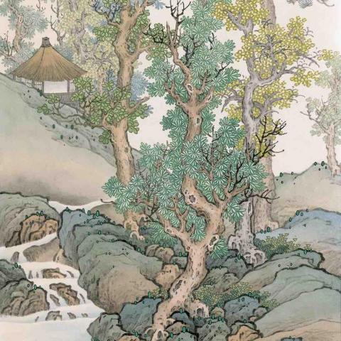 顏安立 - 青綠山水