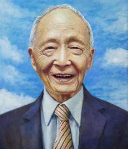 楊詠心 - 客訂作品，"阿公"，油畫，10F，2024