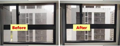 周光山 - 窗戶清潔比對