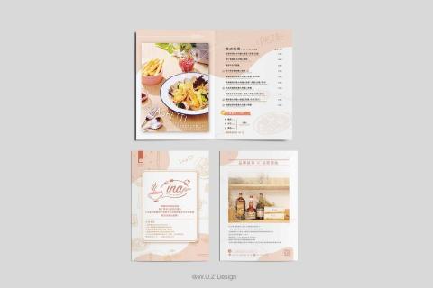 晴沐禾設計工作室W.U.Z - ina cafe 咖啡簡餐菜單設計 晴沐禾設計工作室W.U.Z - ina cafe 咖啡簡餐菜單設計