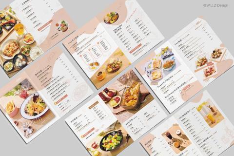 晴沐禾設計工作室W.U.Z - ina cafe 咖啡簡餐菜單設計 晴沐禾設計工作室W.U.Z - ina cafe 咖啡簡餐菜單設計