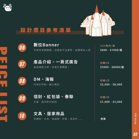 好了先停 - 參考價目表2