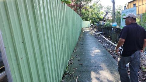登辰工作室 - 嘉義鐵馬道圍籬施工