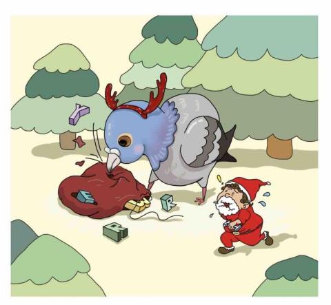 張羽菁 - 電腦繪圖-插畫-聖誕卡