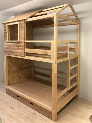 木匠之家CarpentersHouse - 案例四：台北市萬華區森林小木屋上下舖