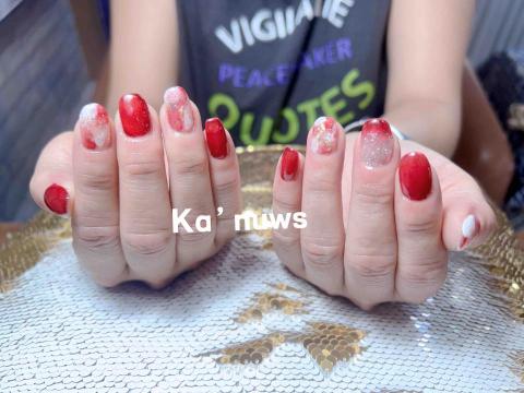 都蘭艾絲美式美甲 - 紅色暈染美甲