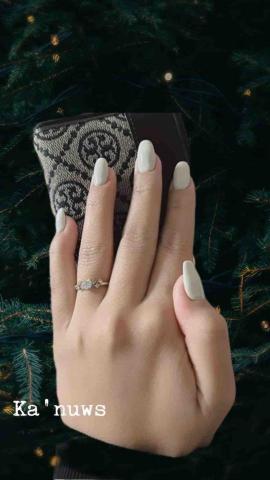 都蘭艾絲美式美甲 - 米白色單色延甲系列