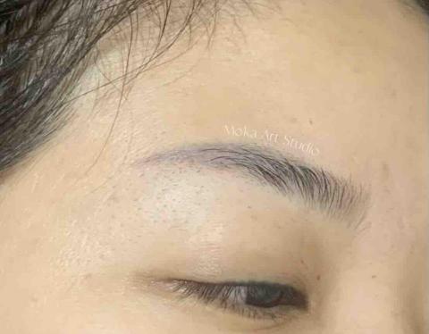 MoKa Art Studio 眉|眼|唇 半永久 - 改藍紅眉(改眉前) MoKa Art Studio 眉|眼|唇 半永久 - 改藍紅眉(改眉前)