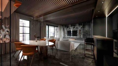 同翕設計有限公司 Themis Design - 新莊 Z宅｜3D渲染