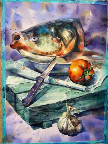 陳薇 - 水彩術科作品