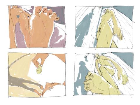 黃庭 - 〈The Toe〉部分動畫分鏡圖