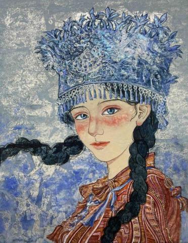 陳薇 - 膠彩水墨作品