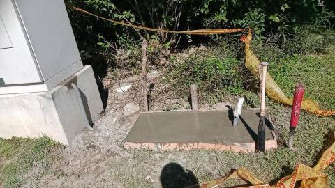 蕭小姐 - 止水墩底座旁邊預留管路空間