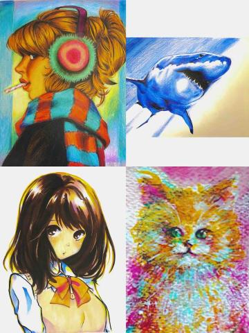 榕 - 色鉛筆臨摹/色鉛筆臨摹
漫畫麥克筆臨摹/多媒材創作