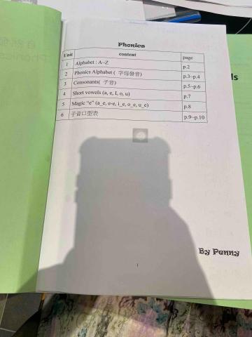 Penny 專業英文教師 - 自編發音教材銜接國中1500字