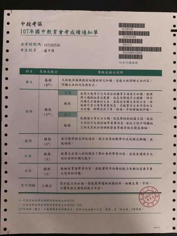 藍中偉 - 會考數學A+ / 學測數學14級