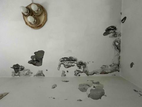 寒藝靈彩有限公司 - 壁癌刮除後 寒藝靈彩有限公司 - 壁癌刮除後