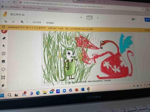 鍾雯卉 - 與小朋友共同繪畫